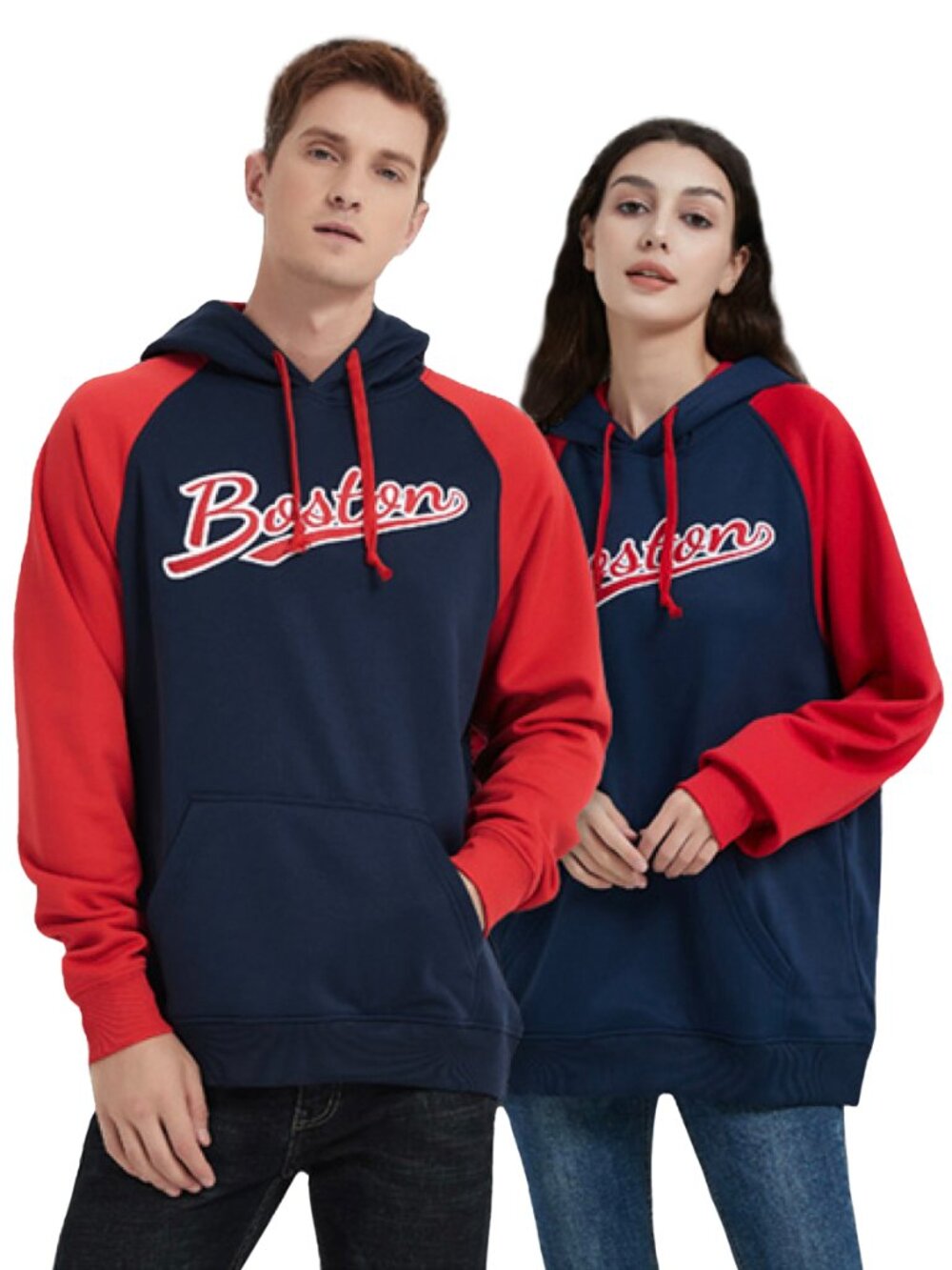 Boston Baseball Embroidered Hoodie Sweatshirt L Delusptomay Unisex NEW Sealed